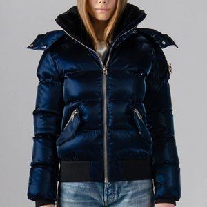 WOODPECKER WOMEN'S WOODY BOMBER JACKET - ALL WET NAVY Size M